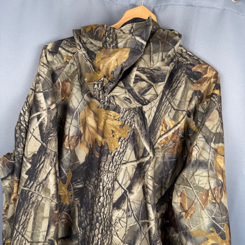 10x Mens Realtree Hardwoods Camo Jacket Hooded Hunting Coat XL X32080HW - Picture 7 of 8